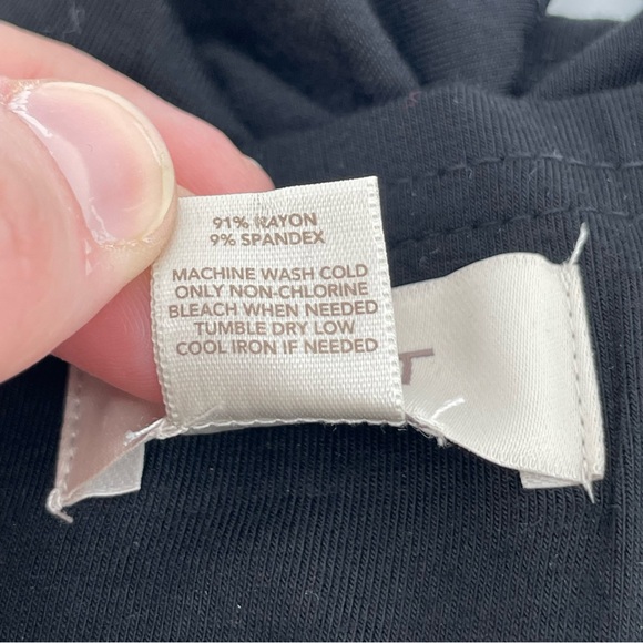 Loft Flowy Skirt Black M - Picture 6 of 7